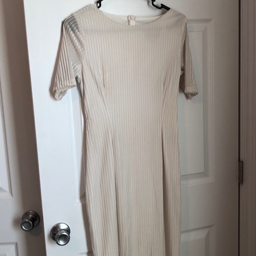 Ivory Velvet Dress